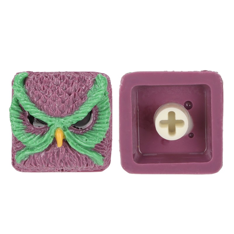 Custom Keycap Hand Carved Owl Pattern OEM R4 Gaming Resin