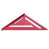 Woodworking Triangle Aluminum Alloy Red Corrosion Resistance Clear Scale Carpentry