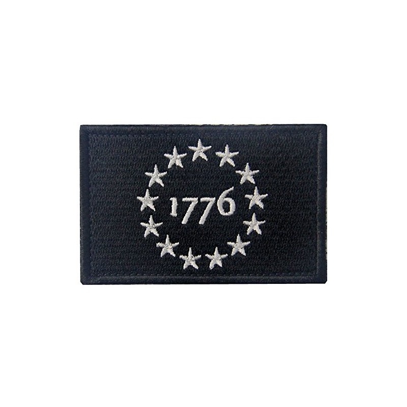 Tactical USA 1776 Patriot Milltary Embroidered Applique Morale Hook &