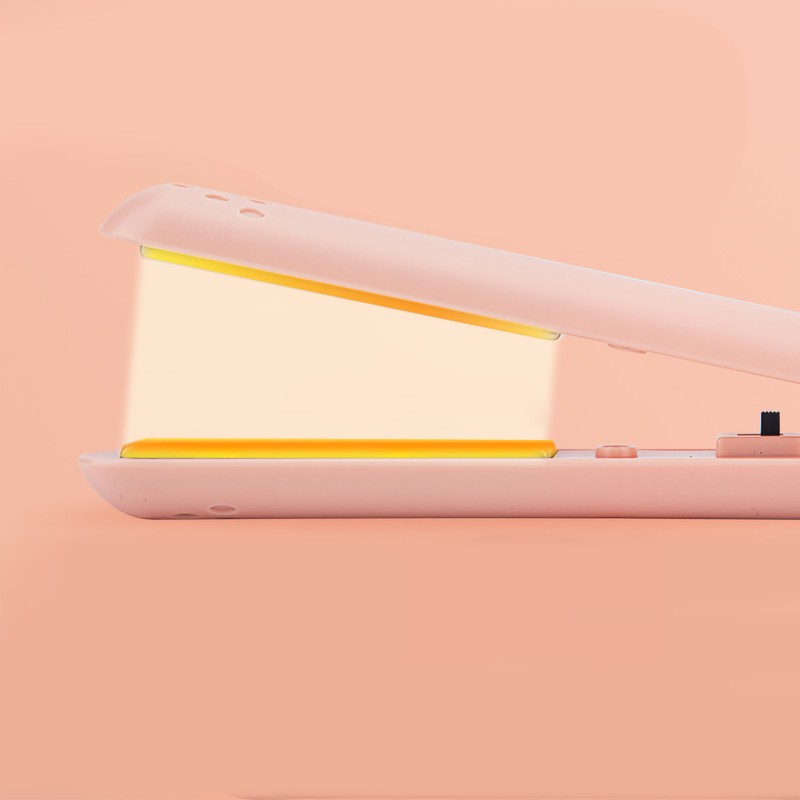 Mini 2 in 1 Hair Straightener USB Ceramics Heating Straightening