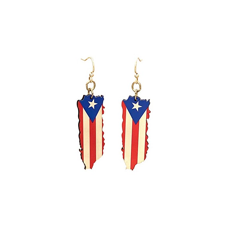 Puerto Rican Flag Earrings