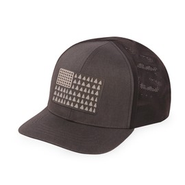 HIGHLAND TACTICAL American Flag DEEP Woods CAMOTECH Snapback Black