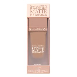 Flawless Stay Matte Foundation Waterproof Beauty Creations Tono 12c