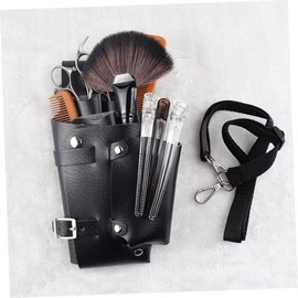 Mikinona Hair Stylist Pouch Waist Bag Scissor Holder for Salon Essentials Multi Functional Design for Hairdressers Compact Portable for Outdoor Use