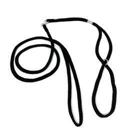 ShowLeine Demonstration Lead for Dog Show Lead Nylon for Small Medium and Large Dogs Black 7 mm x 120 cm