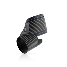 Actimove Sports Edition Elastic Ankle Bandage with Velcro Fastening - for Stabilising and Compression during Sports - Can be Used Left or Right - Black, Medium