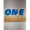 Bike Sticker 4" KMC ONE Blue w. Clear Bike Bar