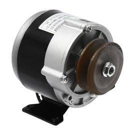 12V 250W Gear Reduction Electric Motor, 2750rpm Speed Powerful Electric Motor with Belt Pulley, Gear Motor for Scooters, E-Bikes, Electric Cars, Tricycles, Scooters, Seeders