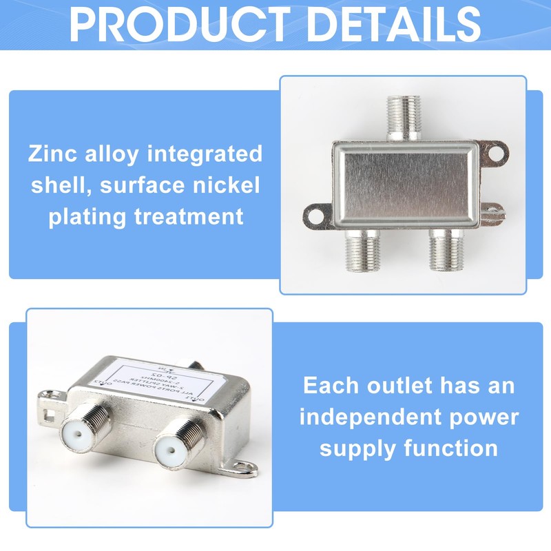 2-Way SAT Splitter, Coaxial Distributor, Satellite Splitter, Antenna Splitter for
