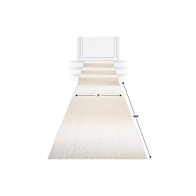 Beistle Novelty Polyester Fabric Floral Aisle Runner Wedding Ceremony Decoration