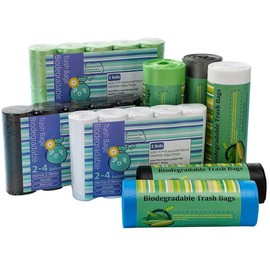 Small Trash Bag, 1.0 Mil,2.6-3 Gallon NALANY Flat Top Garbage Bags Bathroom Trash Can Liners for 2.6 Gallon Home Kitchen 100 Count, White