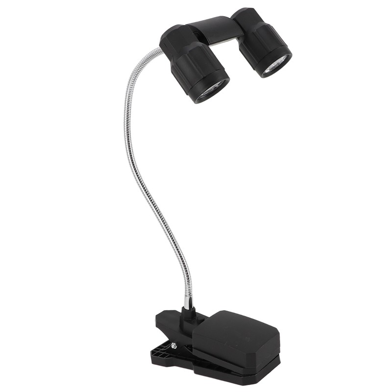 Clip On Light LED Double Headed 360 Degree Adjustable Rotatable
