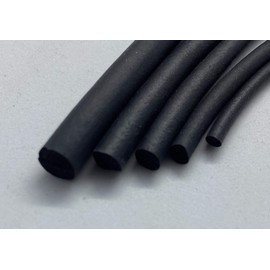 CTA Dichtungen 1 x Metre Round Cord Foam Rubber Joint Profile Round Profile Joint Sealing Tape EPDM Black Diameter 6 mm 1C16-04