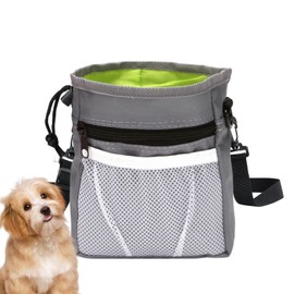 Dog Treat Training Pouch - Dog Training Treat Pouch Bag | Pet Treat Bag with Waist Belt Shoulder Strap, Built-in Poop Bag Dispenser Quick Access to Your Pup's Treat for Treats, Kibbles, Toys