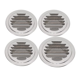 Stainless Steel Air Vents, Metal Round Duct Vent Cover, Ventilation Cover for Bathroom Ventilation Systems Kitchen Fans(120mm)