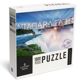 Lantern Press 1000 Piece Jigsaw Puzzle, Niagara Falls, Falls and Skyline