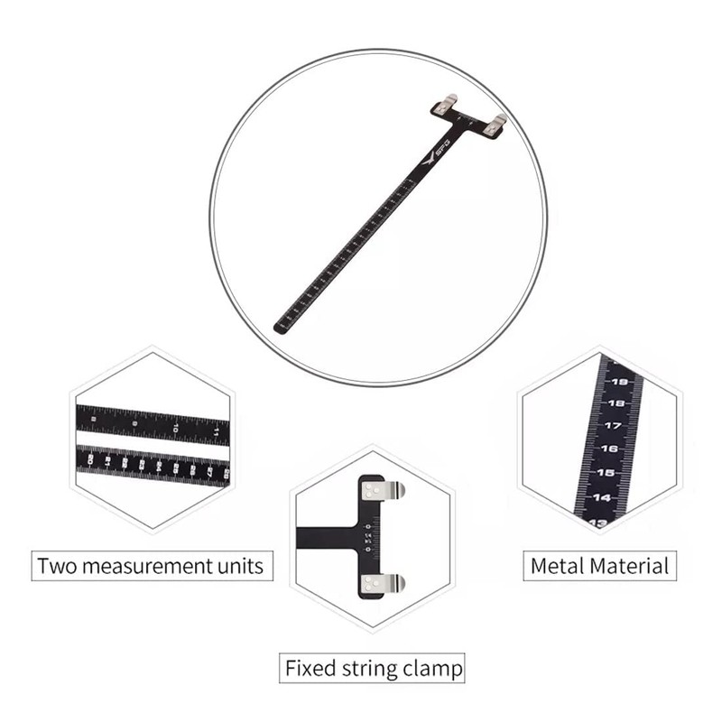 SOPOGER Archery Bow Square T Shape Bow Square Ruler Bowstring