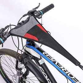 Namvo Bicycle Platform Anti-Sweat Net Bicycle Block Sweat Strip Road and Mountain Dynamic Bicycle Training Accessories (Black and Green)