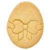 Birkmann Egg Cookie Cutter with Bow, 6.5 cm, Stainless Steel,
