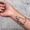 4 x 'Crocodile' Temporary Tattoos - Water Resistant, Skin-Safe, Non-Toxic
