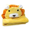 Yellow Lion Infant Flannel Blanket Stuffed Animal Head Baby Blanket