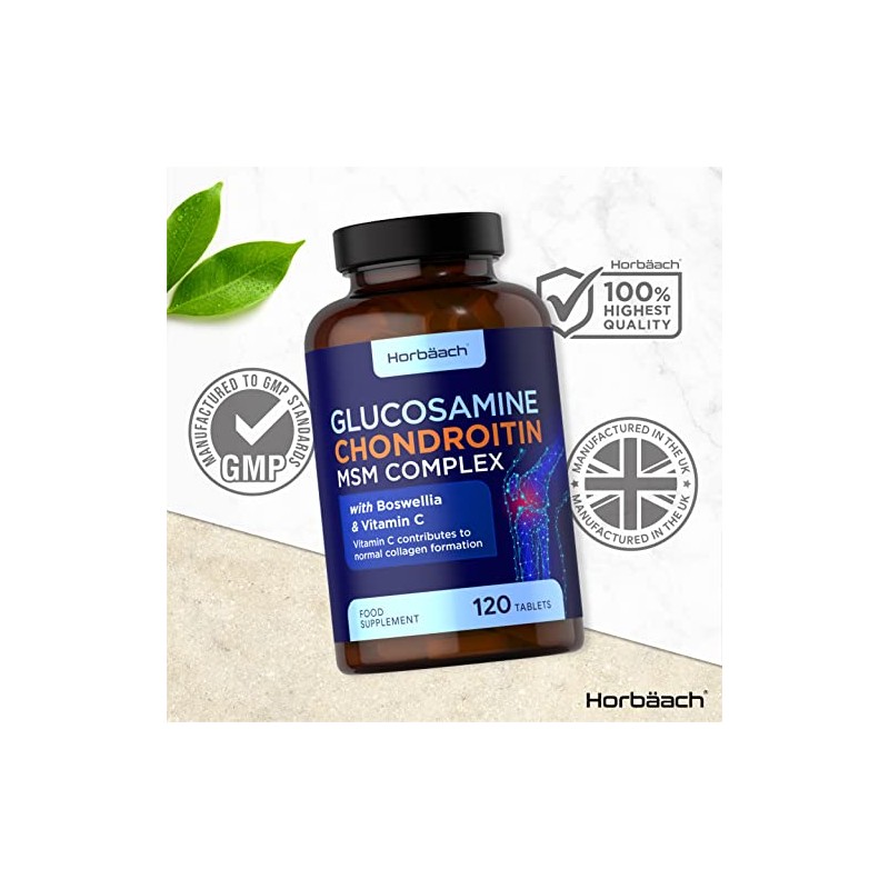 Glucosamine Chondroitin MSM Complex | High Strength | 120 Tablets