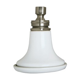 Kingston Brass P50SN Victorian 5-1/8-Inch Round Raindrop Ceramic Shower Head in Brushed Nickel