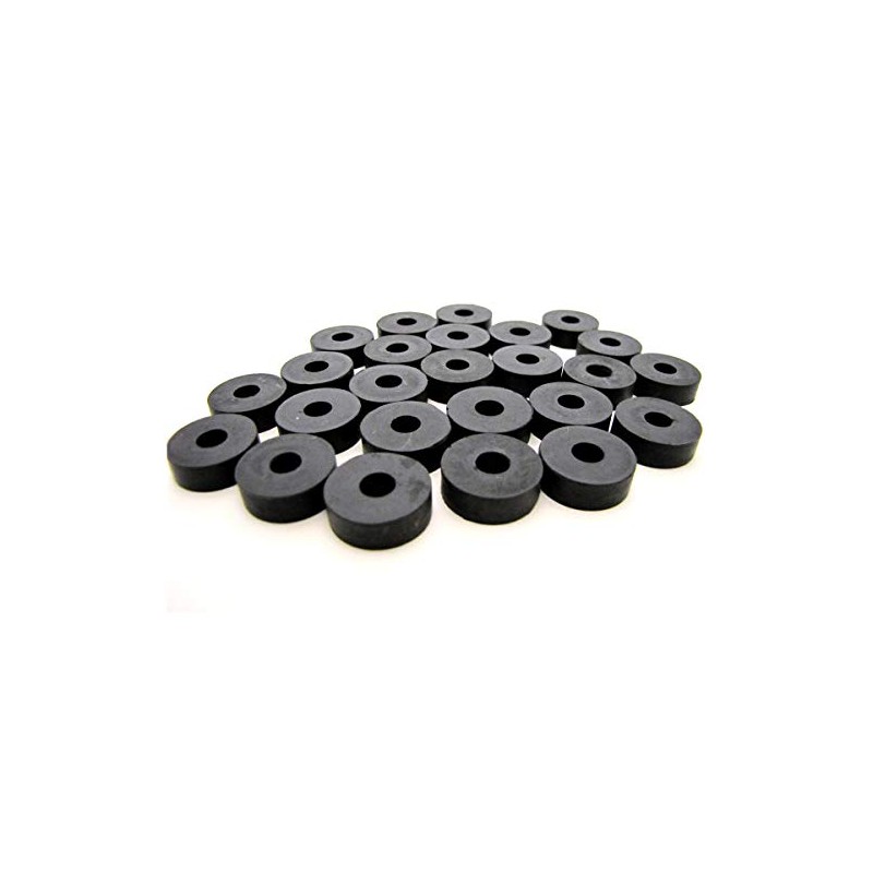 (25 Pack) Thick Rubber Washers 3/4" OD X 1/4" ID