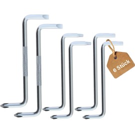 5-teiliges Offset-Schraubendreher-Set, Winkelschlüssel Set Torx, Z Schraubendreher mit Kreuz und Schlitzkopf, Kreuzschlitzschraubendreher, Kopf-Schraubendreher-Set, Torx Schlüsselsatz (5)