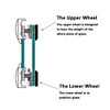 8 Pcs Shower Door Rollers Wheels, Shower Room Upper &