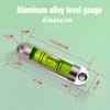 Aluminum alloy high-precision 180 degree adjustable level ruler, small level