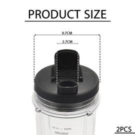 ECOMAID Dia. 9.4cm Flip Top to-Go Lid for Ninja Blender Cup, Compatible with Nutri Ninja BL450C BN751C BN401C BN801C BL456 BL480D BL481C BL642 BL680