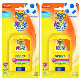 Banana Boat Spf#50+ Kids Sport Stick 0.5 Ounce (14ml) (2 Pack)