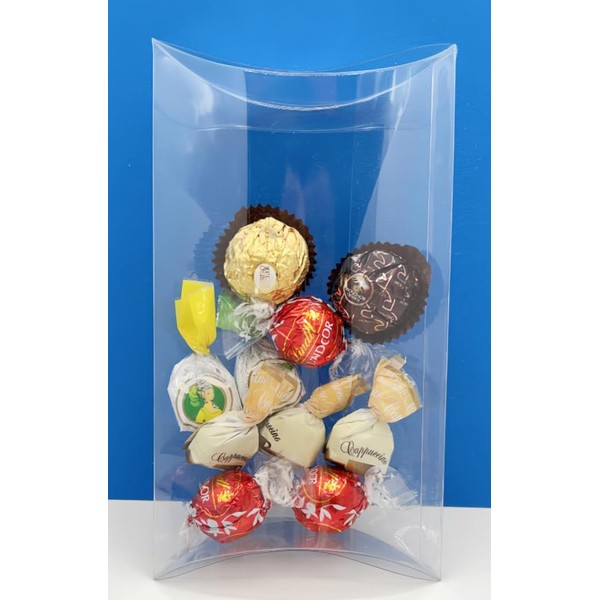 24 PCS 12x8x2 Extra Large Clear Plastic PVC Pillow Box