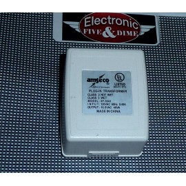 Amseco XF-1640 Amseco Power Transformer Plug-In 120VAC 60Hz Input 16.5VAC Output 40VA