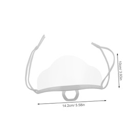 TEHAUX 20pcs Clear Plastic Face Masks for Restaurants Chefs Waiters Breathable Mouth Covers for Kitchen Use Lightweight Comfortable Design Easy to Clean and Reusable