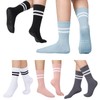 Neomuch 5 Pairs Pilates Socks with Grips for Women -