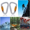 Carabiner Climbing Equipment, Aluminium Carabiner Hook for Hammock, Swing, Camping,
