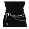 MILAKOO Multilayer Metal Waist Chain Belts Adjustable Women Moon & Star Chunky Belt for Dress
