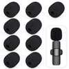 9 Pcs Mini Wireless Foam Microphone, Lavalier Microphone Sponge Mini