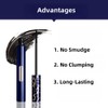 Waterproof Mascara with Tower Brush, Black Mascara for Tiny/Lower Eyelashes,