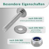 DSM – Carriage Bolts M5 x 50 mm Set DIN