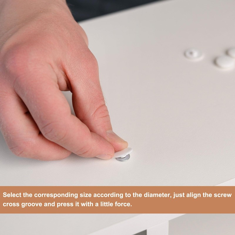 uxcell Screw Caps, 228Pcs 12mm - Plastic Self-Tapping Screw Cap