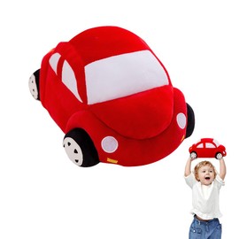 WANLIMA Car Plush Toy, Car Plush Toy, Cute Cartoon Plush Toy for Children's Party, Birthday Gift, for Christmas, Birthday, New Year Gift, 35 cm