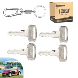 10L0L 4 Pack Ignition Keys for Yamaha G14 G16 G19 G20 G21 G29 Drive Golf Cart, Replace OEM JU2-H2511-00