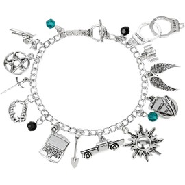 Blingsoul Disc Charm Bracelets for Women - Adjustable 9.8" Silver Bracelet Unleash Suprnatrl Style with Exquisite Merchandise Gift Jewelry | Supr Naturl