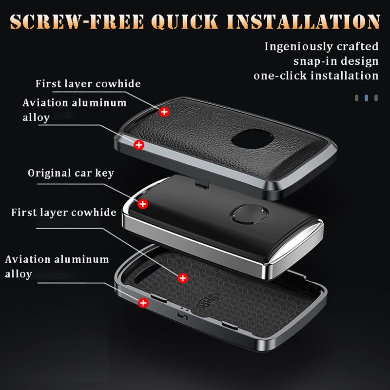 KUNIO Key Case Suitable for Mazda 3 Alexa CX-4 CX-5