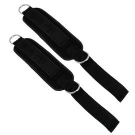 BESPORTBLE 2pairs Fitness Padded Ankle Strap for Leg Workouts Weight-Bearing Cable Kickbacks Hip Abduction Adduction and More Design Pack