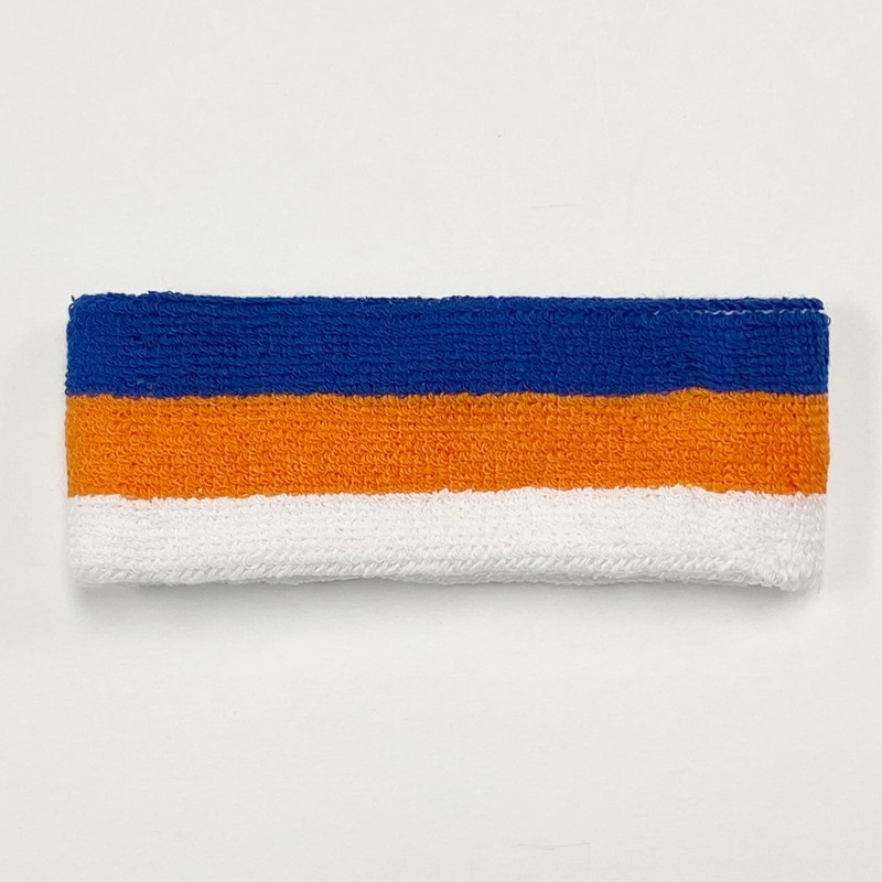 COUVER Triple de Color Blanco Rayas Sport Jefe Sweatband (1