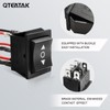 QTEATAK DC 12V 10A 6 Pin 3 Position (ON)-Off-(ON) AC
